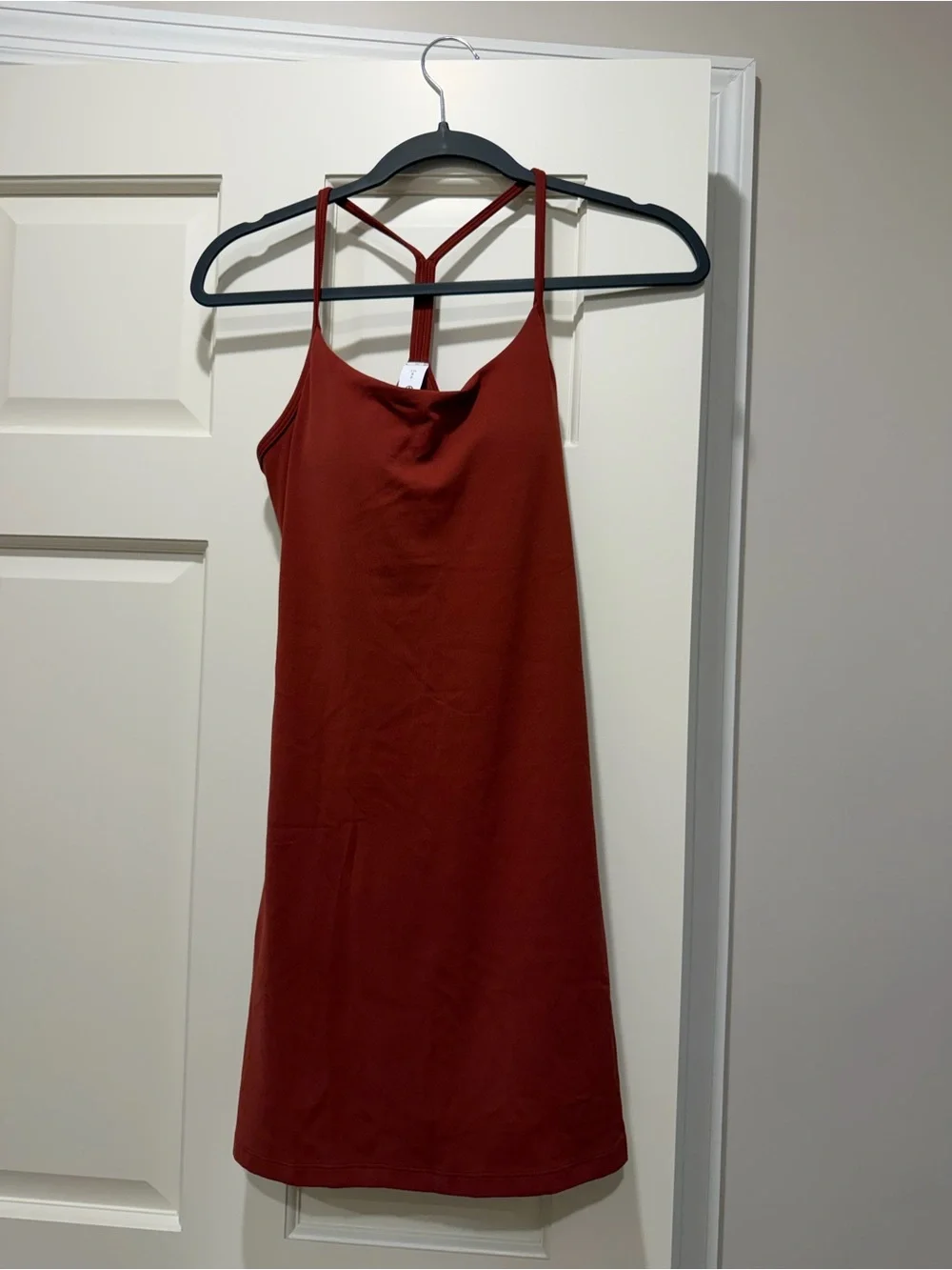 lululemon athletica Rust Red Strappy Mini Dress
